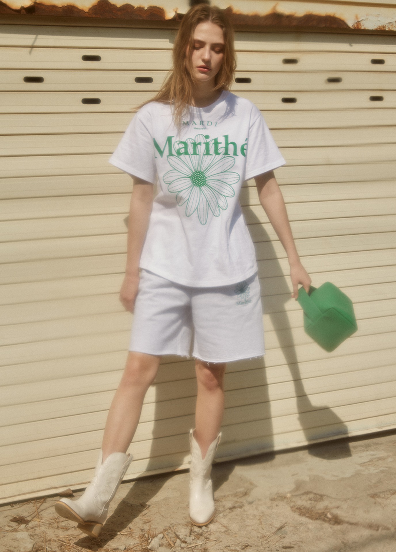 MARITHE x MARDI MERCREDI NANO BAG green