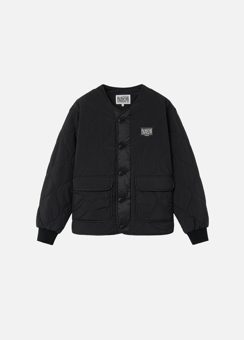 CLASSIC QUILTING OUT POCKET JACKET black