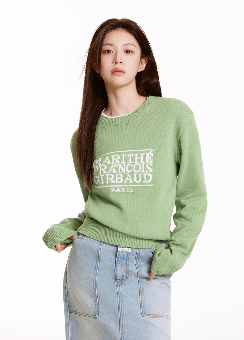 CLASSIC LOGO KNIT PULLOVER green